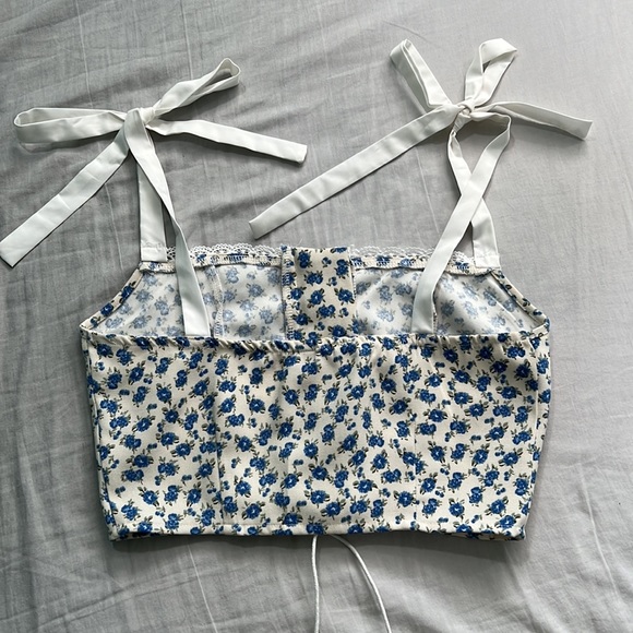 super cute floral tie tank top - Picture 6 of 10